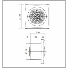 S&P SILENT-200 CHZ Kleinraum-Ventilator, Feuchte,...