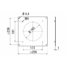 Maico PPB 30 ARE BB Befestigungsblech aus Edelstahl...