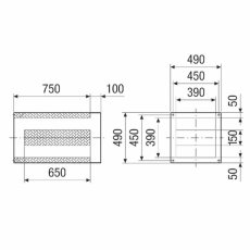 Maico SDI Sockelschalld&auml;mpfer NW 350-900mm