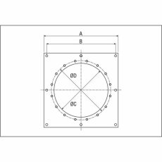 Maico QW Quadratische Wandplatte NW 710-1250mm