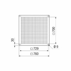 Maico SGSI Berührungsschutzgitter NW 630-710mm